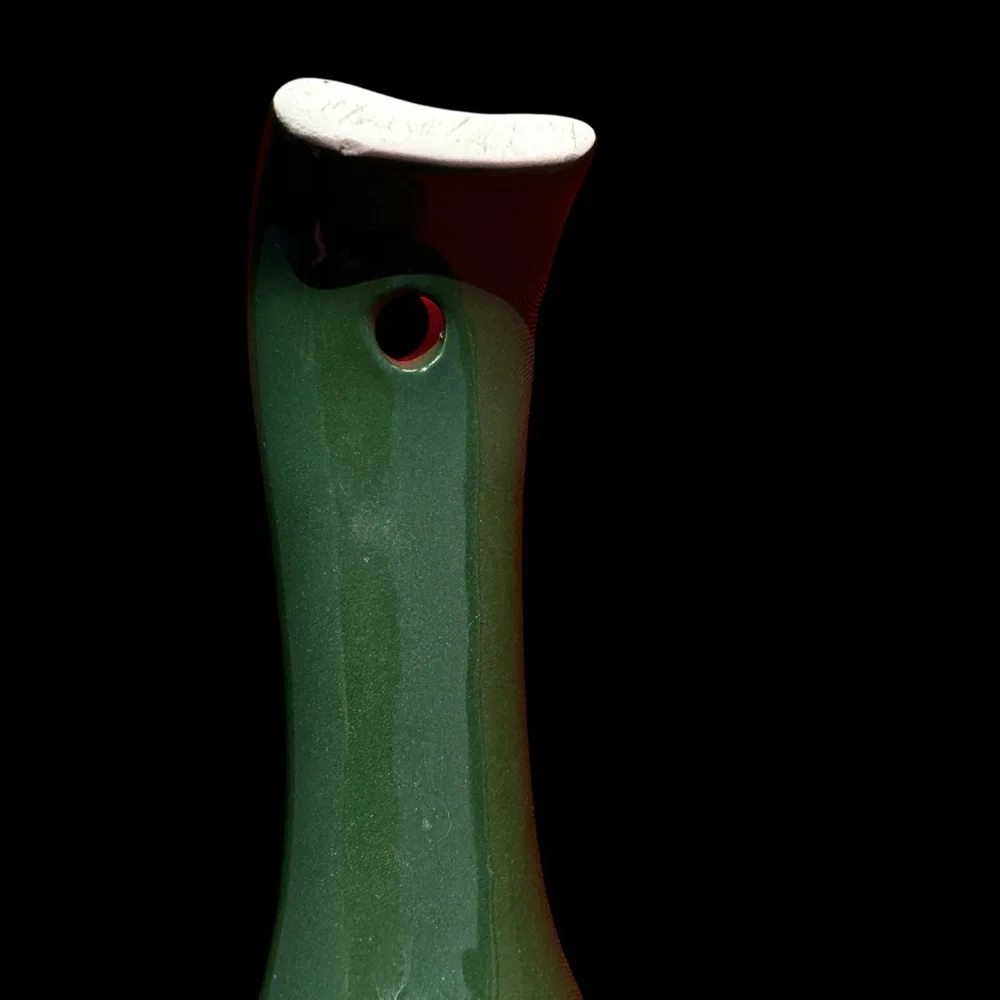 Michigan State Spartans Ceramic large Spoon Ladle Rest Green white EUC - Picture 5 of 7